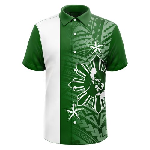 Philippine Design Full Print Button Down Polo Thumbnail
