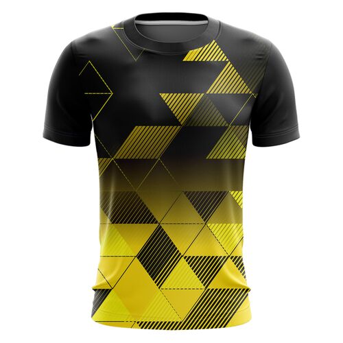 Sporty Abstract Design Full Print Roundneck Shirt Thumbnail