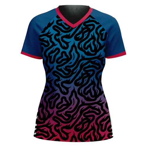 V-neck Volleyball Jersey Full Print Sublimation Thumbnail