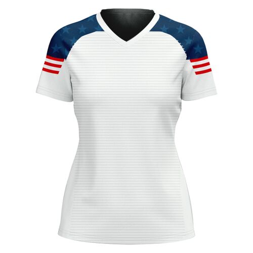 V-neck Volleyball Jersey Full Print Sublimation Thumbnail