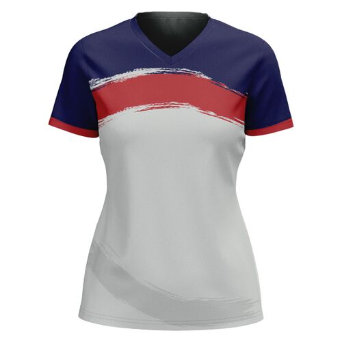 V-neck Volleyball Jersey Full Print Sublimation Thumbnail