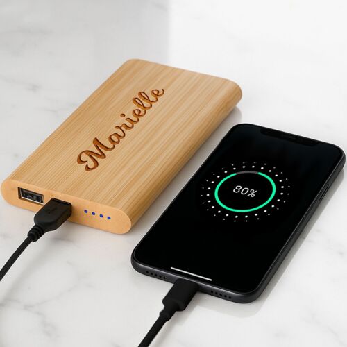 Engrave Bamboo Powerbank Thumbnail