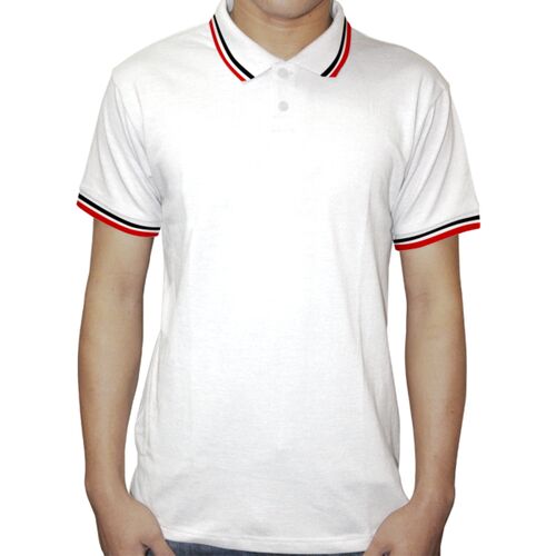 2 Tone Polo Shirt - White Body (Mens) Thumbnail