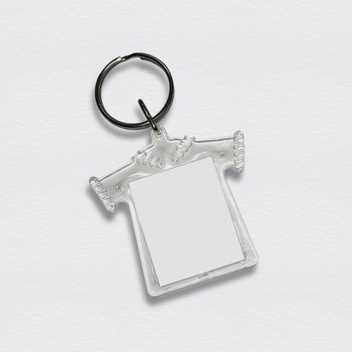Acrylic Ladies T-Shirt Keychain - K7 Thumbnail