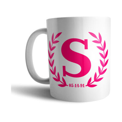 White Mug - Monogram Thumbnail