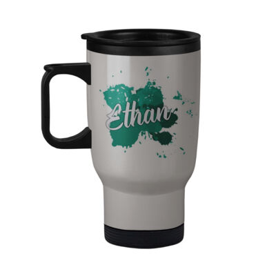 Splatter w/ name Travel Mug Thumbnail