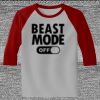 Raglan 3/4 Roundneck Shirt (Gray Body) Thumbnail