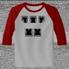 Raglan 3/4 Roundneck Shirt (Gray Body) Thumbnail