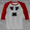 Raglan 3/4 Roundneck Shirt (Gray Body) Thumbnail
