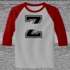 Raglan 3/4 Roundneck Shirt (Gray Body) Thumbnail