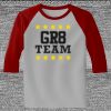 Raglan 3/4 Roundneck Shirt (Gray Body) Thumbnail