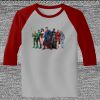 Raglan 3/4 Roundneck Shirt (Gray Body) Thumbnail