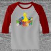 Raglan 3/4 Roundneck Shirt (Gray Body) Thumbnail