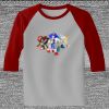 Raglan 3/4 Roundneck Shirt (Gray Body) Thumbnail
