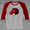 Raglan 3/4 Roundneck Shirt (Gray Body) Thumbnail