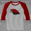 Raglan 3/4 Roundneck Shirt (Gray Body) Thumbnail