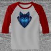 Raglan 3/4 Roundneck Shirt (Gray Body) Thumbnail