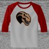 Raglan 3/4 Roundneck Shirt (Gray Body) Thumbnail