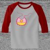 Raglan 3/4 Roundneck Shirt (Gray Body) Thumbnail