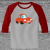 Raglan 3/4 Roundneck Shirt (Gray Body) Thumbnail