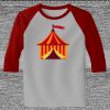 Raglan 3/4 Roundneck Shirt (Gray Body) Thumbnail