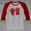 Raglan 3/4 Roundneck Shirt (Gray Body) Thumbnail