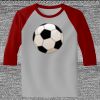 Raglan 3/4 Roundneck Shirt (Gray Body) Thumbnail