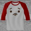 Raglan 3/4 Roundneck Shirt (Gray Body) Thumbnail