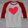 Raglan 3/4 Roundneck Shirt (Gray Body) Thumbnail