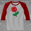 Raglan 3/4 Roundneck Shirt (Gray Body) Thumbnail