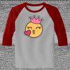Raglan 3/4 Roundneck Shirt (Gray Body) Thumbnail