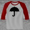 Raglan 3/4 Roundneck Shirt (Gray Body) Thumbnail