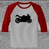 Raglan 3/4 Roundneck Shirt (Gray Body) Thumbnail