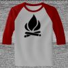 Raglan 3/4 Roundneck Shirt (Gray Body) Thumbnail