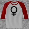 Raglan 3/4 Roundneck Shirt (Gray Body) Thumbnail