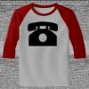 Raglan 3/4 Roundneck Shirt (Gray Body) Thumbnail