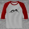 Raglan 3/4 Roundneck Shirt (Gray Body) Thumbnail