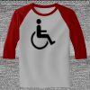 Raglan 3/4 Roundneck Shirt (Gray Body) Thumbnail