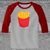 Raglan 3/4 Roundneck Shirt (Gray Body) Thumbnail