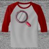 Raglan 3/4 Roundneck Shirt (Gray Body) Thumbnail