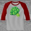 Raglan 3/4 Roundneck Shirt (Gray Body) Thumbnail