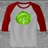 Raglan 3/4 Roundneck Shirt (Gray Body) Thumbnail