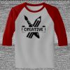 Raglan 3/4 Roundneck Shirt (Gray Body) Thumbnail
