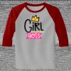 Raglan 3/4 Roundneck Shirt (Gray Body) Thumbnail