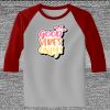 Raglan 3/4 Roundneck Shirt (Gray Body) Thumbnail