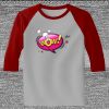 Raglan 3/4 Roundneck Shirt (Gray Body) Thumbnail