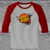 Raglan 3/4 Roundneck Shirt (Gray Body) Thumbnail