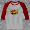 Raglan 3/4 Roundneck Shirt (Gray Body) Thumbnail