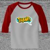 Raglan 3/4 Roundneck Shirt (Gray Body) Thumbnail